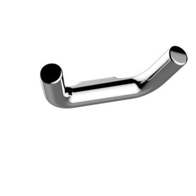 China Modern Modern Zinc Alloy Hotel Bathroom Clothes Chrome Black Double Robe Hook for sale