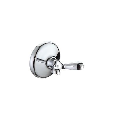 China New Modern Nickel Brushed Chrome Bathroom Accessories Towel Robe Zinc Alloy Robe Hooks for sale