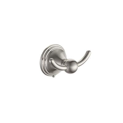 China Factory Hotel Bathroom Accessories Modern Zinc Alloy Black Robe Hooks Chrome Black Robe Hooks for sale