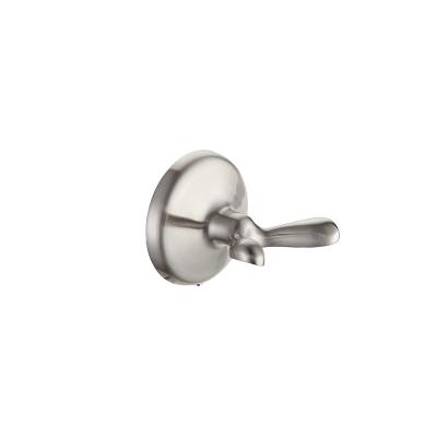 China Matte Black Chrome Modern Modern Zinc Alloy Nickel Brushed Robe Towel Hooks For Bathroom for sale