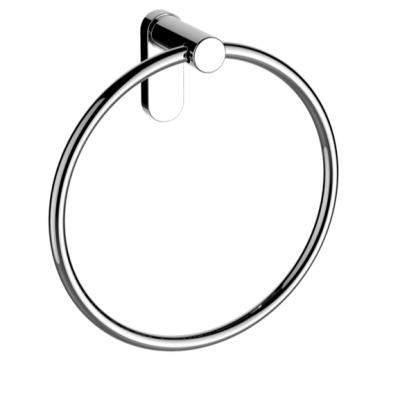 China Modern Design Chrome Luxury Bathroom Accessories Wall Mounted Towel Ring for sale