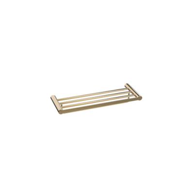 China Modern Wholesale Modern Brass Wall Design Shelf Hanger Bathroom Mounted Towel Rack for sale