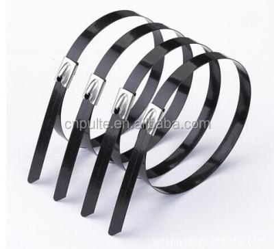 China Metal Steel Zip Made Of China PVC Coated Stainless Steel Steel Cable Tie Collar Ties for sale