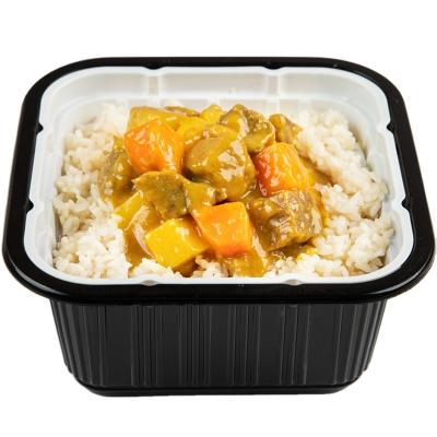 China Open the Bag and Heat the Heat Delicious Ready-To-Eat Southeast Asian Meal Instant Beef Curry Taste Rice for sale