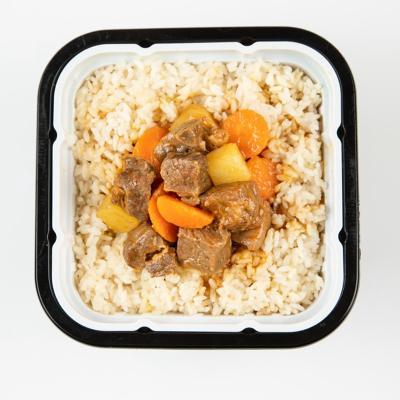 China Open the bag and heat it high quality ready-to-eat beef rice meals pack self-heating bag for quick to prepare food for sale