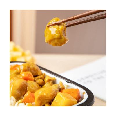 China Open the bag and heat it salty and fresh ready-to-eat and curry with healthy ready-to-eat rice snack meal for sale