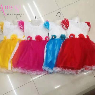 China USD GQ313 Summer Anti-Static Best Selling 2 Kids Children Dress Lovely Baby Dresses for sale