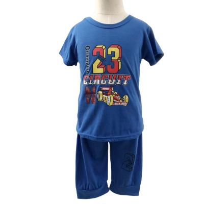 China JB8072 Summer Short Sleeve Anti-pilling T-shirt Pants 2 Pcs Suit Kid Wear Boy Clothing Set For 3 - 7 Years Old for sale