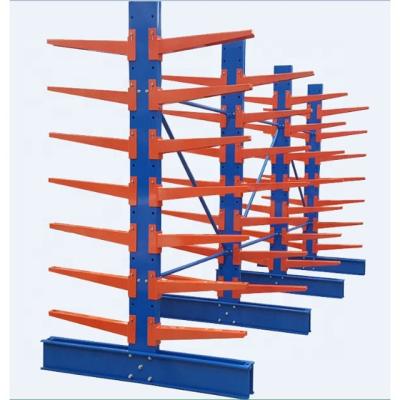 China Corrosion Protection Steel Pipe Warehouse Storage Rack Q235B Heavy Duty Cantilever Racking for sale