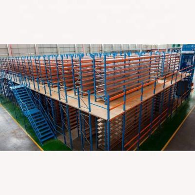 China Heavy Duty Corrosion Protection Pallet Racking Supported Mezzanine Floor Racks for sale