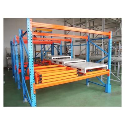 China Heavy Duty Corrosion Protection Warehouse Adjustable Push Back Pallet Racking System for sale