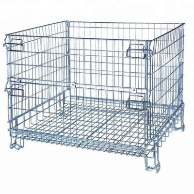 China Good Corrosion Protection Quality Galvanized Welded Large Metal Wire Mesh Storage Containers for sale