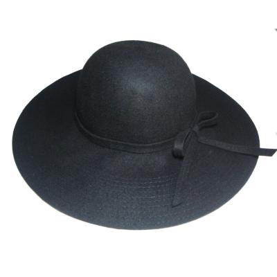 China Fashion new design waterproof style 100% high quality wool felt felt hat hats string decoration hats for sale