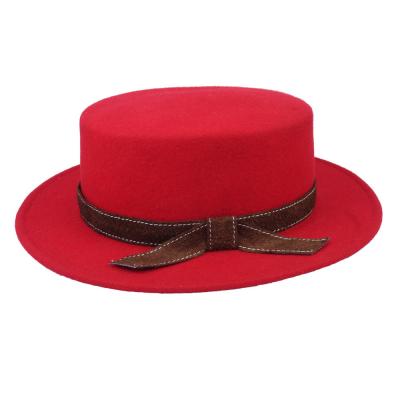 China breathable & Fashionable warm fall straw hat hats waterproof good prices and high quality women 100% wool felt straw hat hats hats for sale