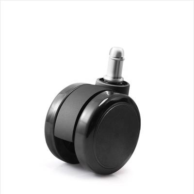 China Furniture Swivel Chair Spare Parts Office Chair Caster Industrial Plastic Wheels 65MM for sale