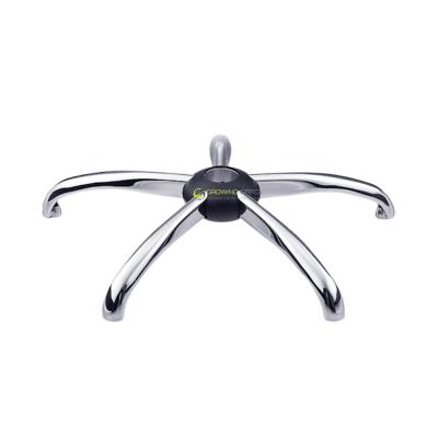 China Industrial Furniture Leg 1.2mm Thickness R320mm Chromed Swivel Chair Base YB-12 for sale