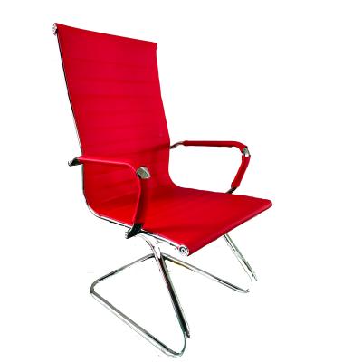 China Other Customized Red Cantilever Fixed Frame Metal Computer Chair For Office for sale