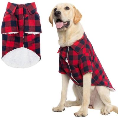 China New Viable Winter Fleece Red Dog Shirt Autumn Winter Pet Dog Shirts Black Dog Clothes for sale