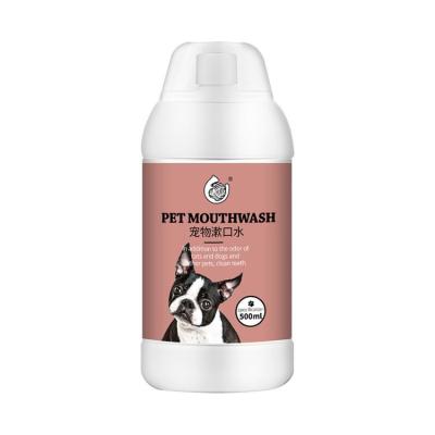 China Dog Cat Oral Cleaning Deodorant Tartar Pet Products Sustainable Pet Mouthwash Bottle for sale