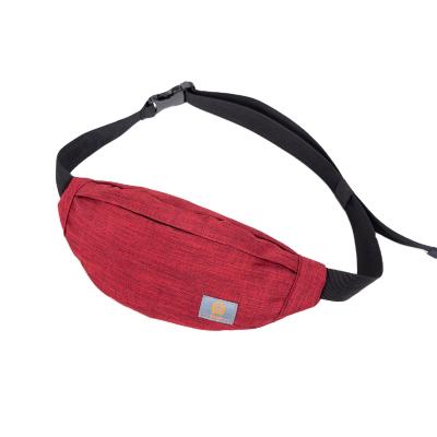 China Urban Simplicity Fashion Oxford Cloth Adjustable Cloth Waist Bag Canvas Waist Bag Men's Casual Mobile Phone Bag For Sports for sale