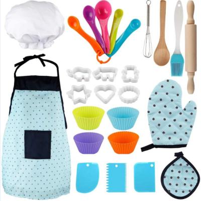 China Baking Tool Cake Set Wholesale 22-Piece Set Children Kids Baking Tools Bakeware Accessories Set Kitchen Set Toy For Children Baby for sale