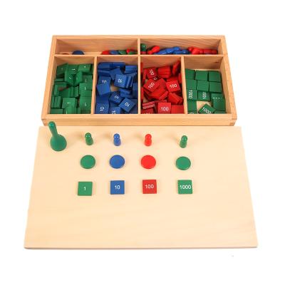 China Montessori Safe Math Teaching Aids Stamps Game Montessori Worksheet Toys Kindergarten scho Primary oLearn Addition l for sale