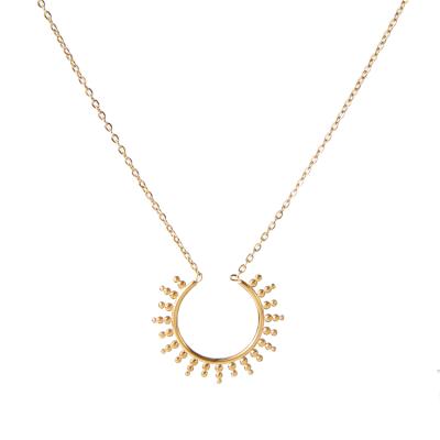 China New BOHEMIA Trend Bohemia Necklace Minimalistic Jewelry Stainless Steel Women Gold Pendant Necklaces for sale