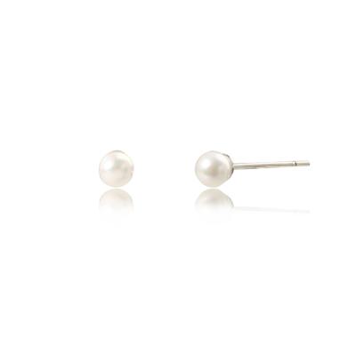 China New Classic FASHIONABLE Minimalist Jewelry18K Gold Plated Fine and Small Pearl Stainless Steel Stud Earrings For Women for sale