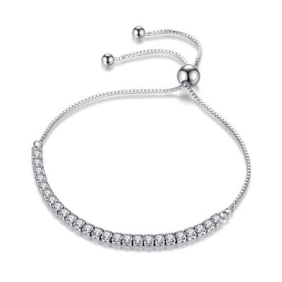 China Hot Selling Luxury Trendy AAA+ Fashion Jewelry Adjustable Zircons Women Tennis Bracelet Diamond For Ladies for sale