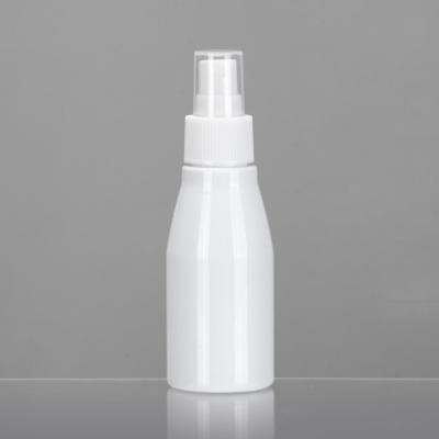 China Empty Round Fine Mist Spray Bottles PET Plastic Chemical 100ml Pump Sprayer zu verkaufen