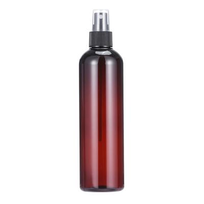 China Cylinder Plastic Mist Spray Bottles 300ml Hair Spray Pet Amber Bottle zu verkaufen