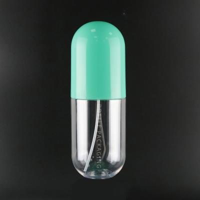 China Clear Plastic Fine Mist Spray Bottles PET Capsule Shape 200 Ml Cute Sprayer zu verkaufen