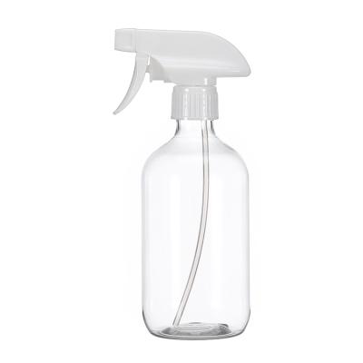 China 450ml Trigger Spray Bottles PET Plastic Chemical Detergent Liquid Bottle for sale