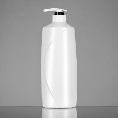 China Pearl White Plastic Shampoo Bottles Lotion Pump HDPE 750 Ml Plastic Bottles à venda