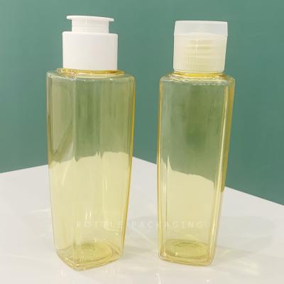 China Recycled Plastic PET Pump Bottles Clear Squeeze 100 Ml Pet Flip Cap Bottle for sale