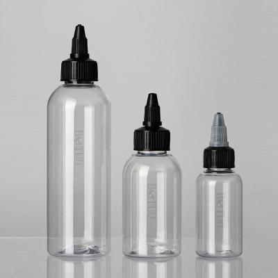 China Custom Empty 100Ml Squeeze Lotion Bottles Pigment Glue Hair Dye Twist Cap Hair Oil Bottle à venda