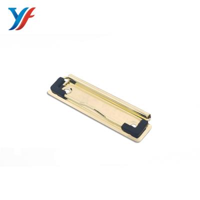 China For stationery folder to hold papers 100mm gold panel clip / 10cm metal clipboard clips for sale