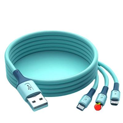 China 3 in 1 fast charging latest styles are very popular multi charging cable chargeable fast charging cable for sale