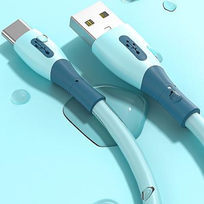 China MP3 / MP4 Player 3A Silica Gel Liquid Quick Charging Usb Type C Cable Usb Cable for sale