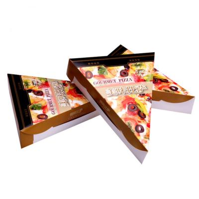 China New Materials Triangle Pizza Box Wholesale Recycled Packaging Disposable Pizza Food Packaging Disposable Baked Box for sale