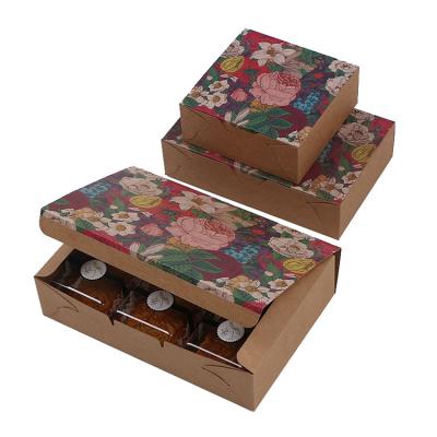 China Hot Selling Recycled Materials 6 Pieces Mooncake Packaging Box Candy Snack Box Cookie Paper Packaging Box for sale