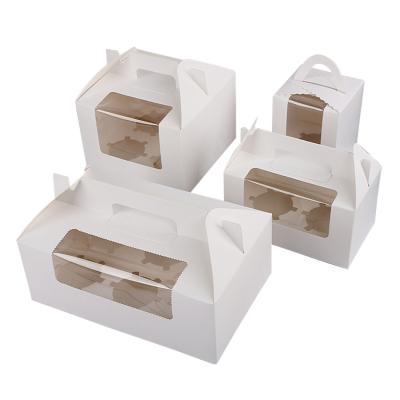 China Hot Sale Biodegradable Luxury Portable Bread Box Cupcake Packaging Baking Box for sale