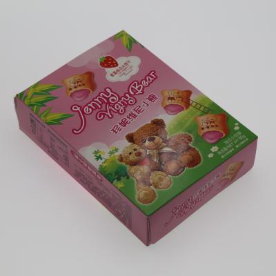 China bear shape crispy cookie filled with chocolate cream 80g BC080 for sale