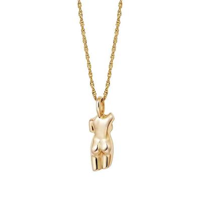 China ZHONG NUO CLASSIC personalized gift for girlfriend whosale gold designer female body necklace pendant face for sale