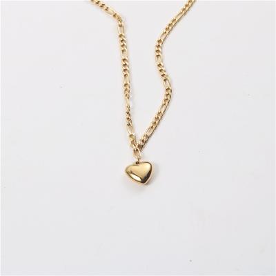 China Wholesale ZHONG NUO Heart Shaped CLASSIC Factory Necklace Chain Lover 18K Gold Mom Necklace for sale