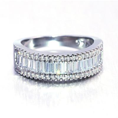 China Full Brilliant Diamond Alloy Women Jewelry Vintage Wedding Rings Cubic Zircon Ring for sale