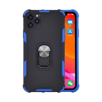 China Shockproof TPU PC Metal Ring Holder Back Cover Mobile Phone Case for iphone 11/11 pro/11 pro max for sale