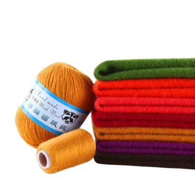 China Special Wholesale Anti-bacteria Sweater Yarn Hair Mink Wool Long Wool Hand Knitted Machine Woven Scarf Medium Thick Yarn for sale