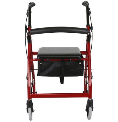 China Foldalbl Structure Rollator Lightweight Disabled Aluminum foldalbl Rehabilitation Therapy Supplies for sale