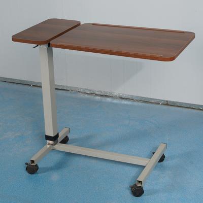 China Height Adjustable Hospital Furniture Medical Adjustable Dining Table Stable Bedside Table for sale